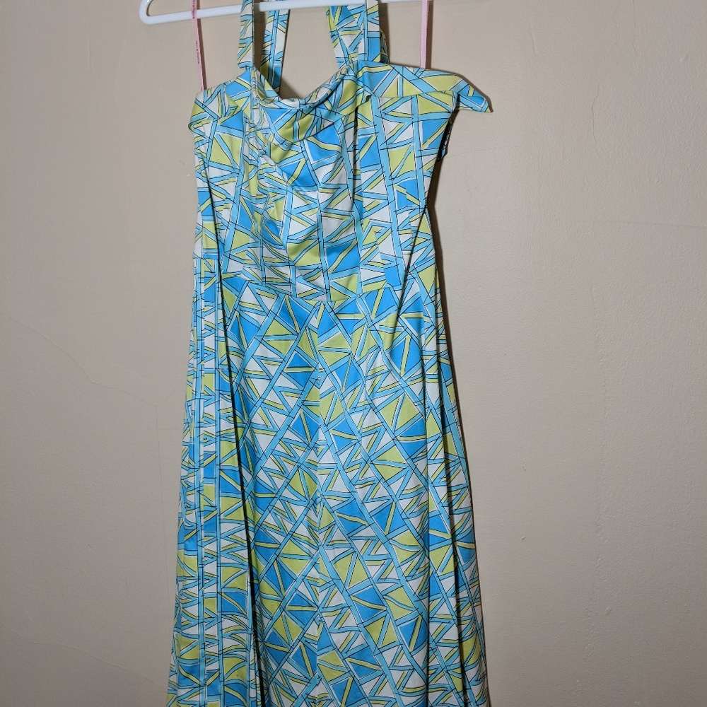 Retro style 50s halter dress
